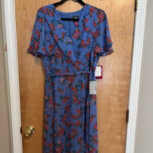 Vince Camuto Floral Hi-Low Dress